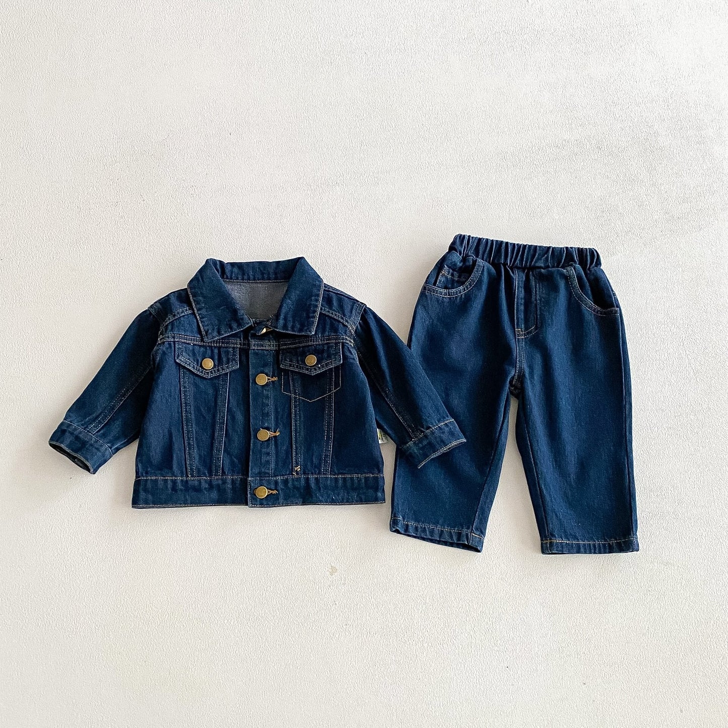 長袖セットアップ Vintage Soft Denim Set デニム セットアップ 2点セット【mh0012096】
