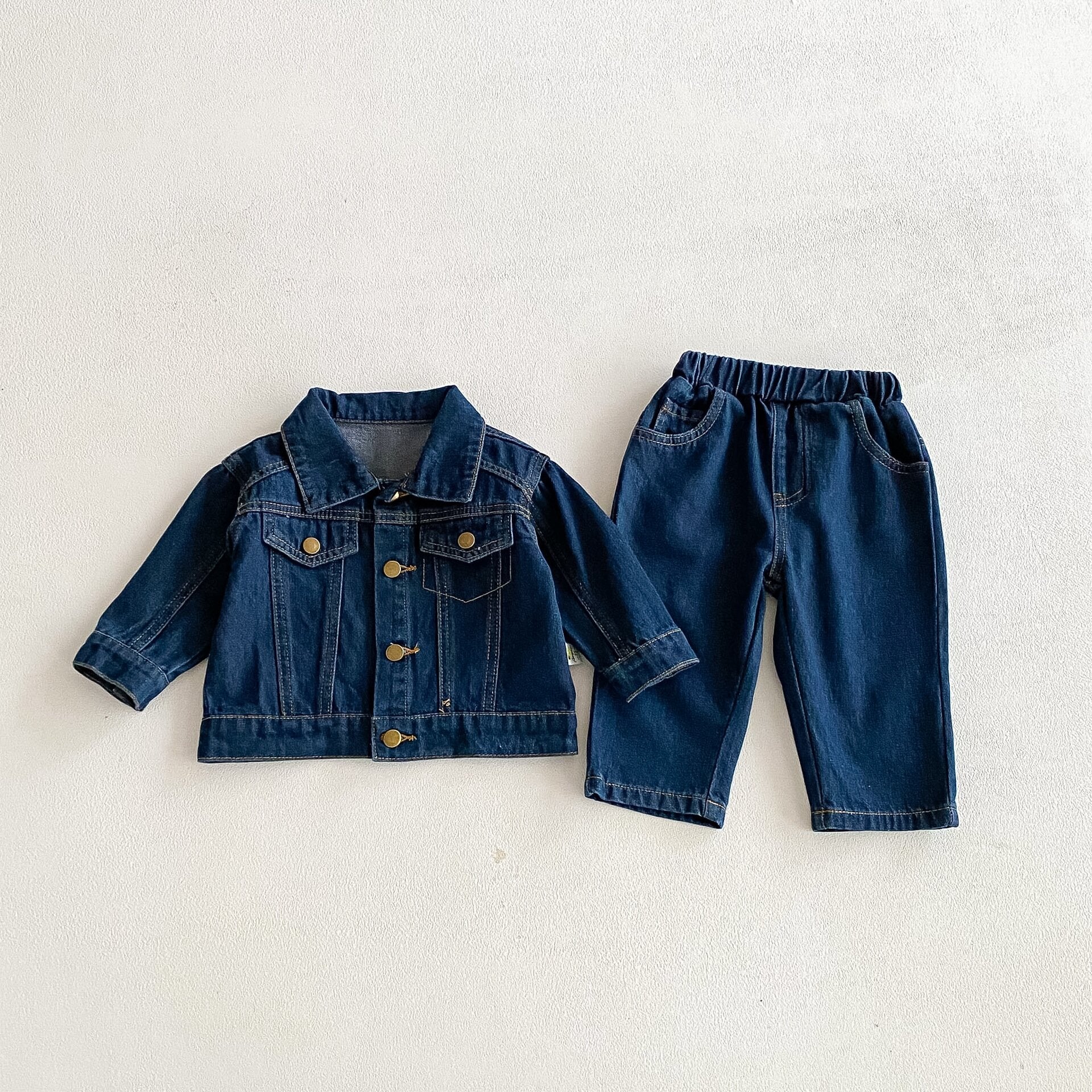 長袖セットアップ Vintage Soft Denim Set デニム セットアップ 2点セット【mh0012096】