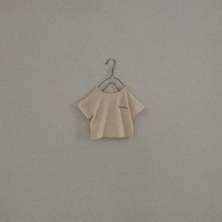 半袖Tシャツ Apricot / 6M 66cm ベビートップス 半袖ボーダーTシャツ レターロゴプリント【mh0005425】