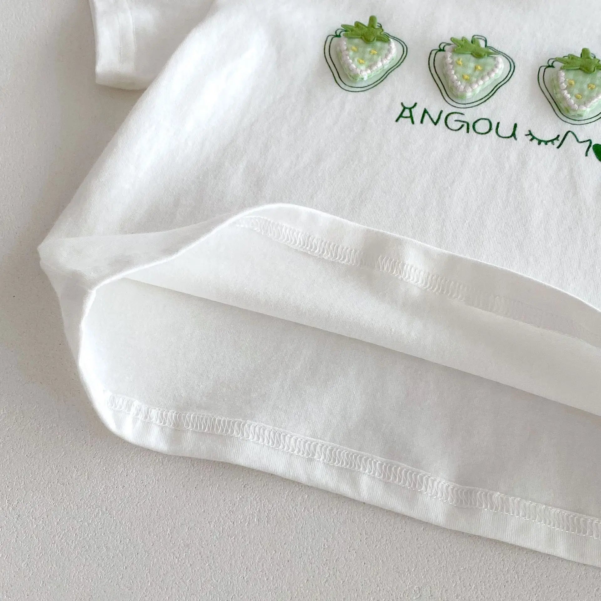 半袖Tシャツ ベビートップス 半袖Tシャツ いちごストロベリープリント 3カラー【mh0006101】