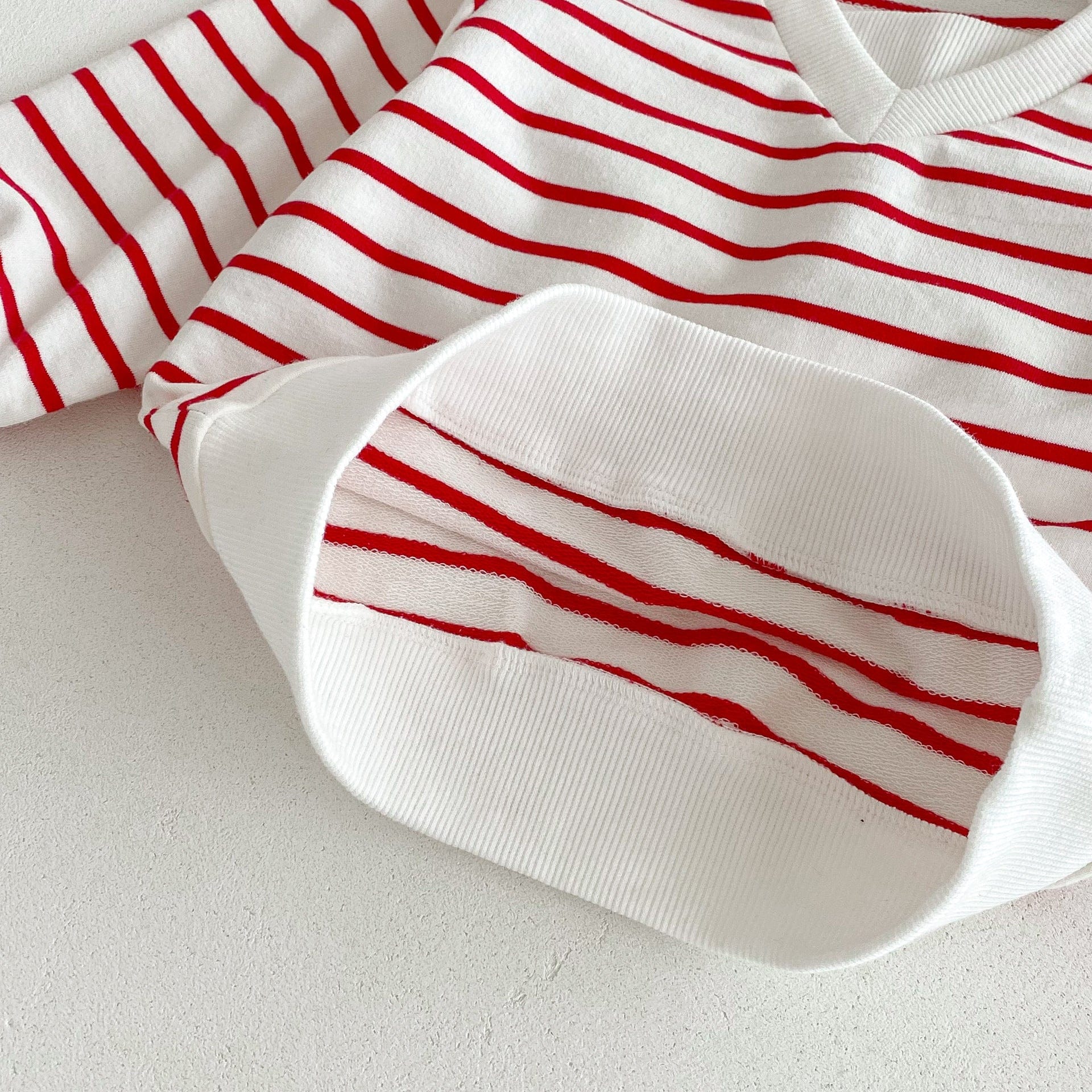 長袖Tシャツ ボーダーVネック襟付きラガーシャツ【mh0010690】