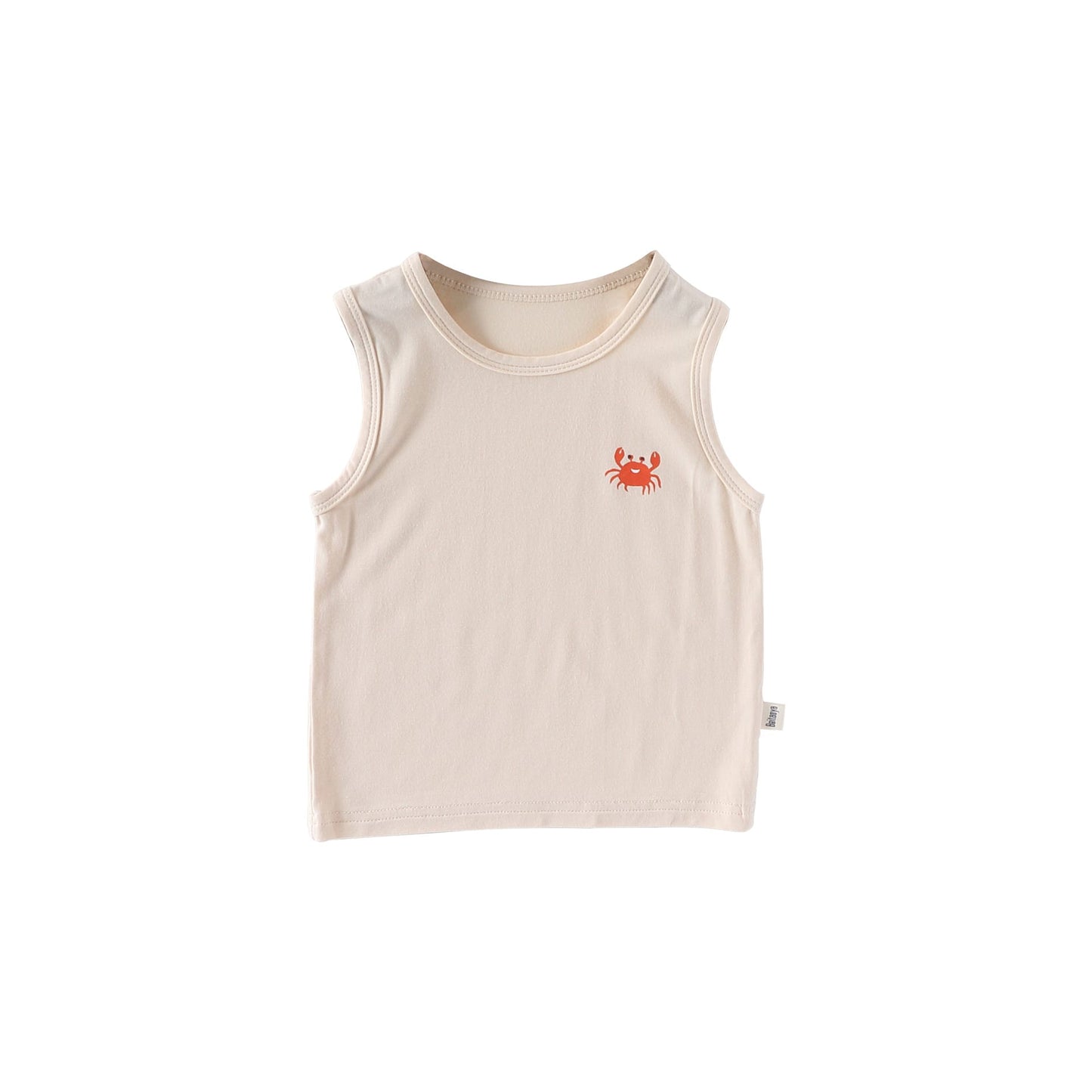 Animal Embroidered Sleeveless Top Cotton Shorts アニマル タンクトップ ショートパンツ【mh0013600】 Beitaoya ノースリーブセットアップ