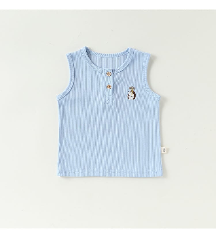 Animal Embroidered Vest アニマル 刺繍タンクトップ【mh0013037】 Beitaoya タンクトップ・キャミソール・ノースリーブトップス