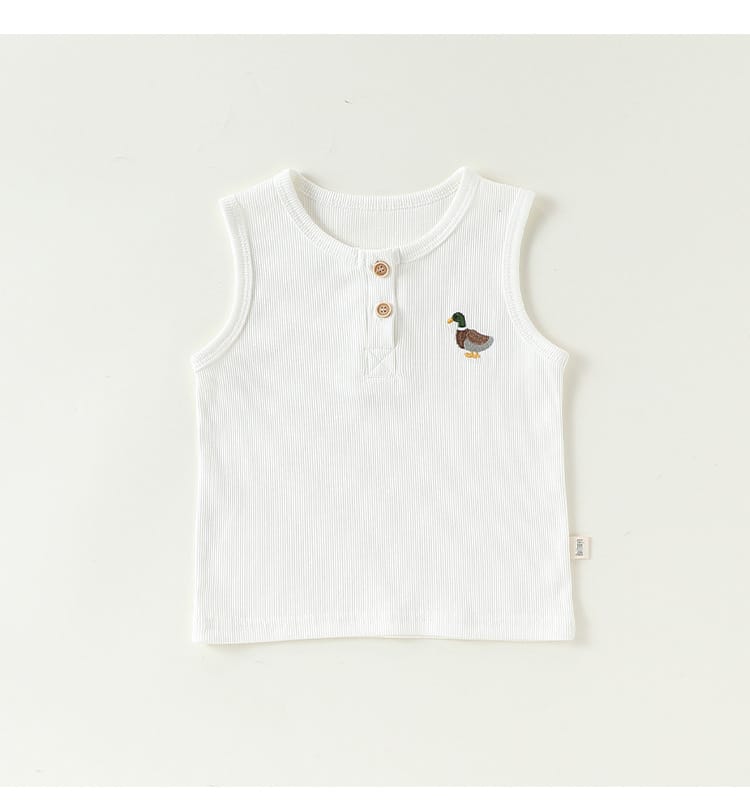 Animal Embroidered Vest アニマル 刺繍タンクトップ【mh0013037】 Beitaoya タンクトップ・キャミソール・ノースリーブトップス