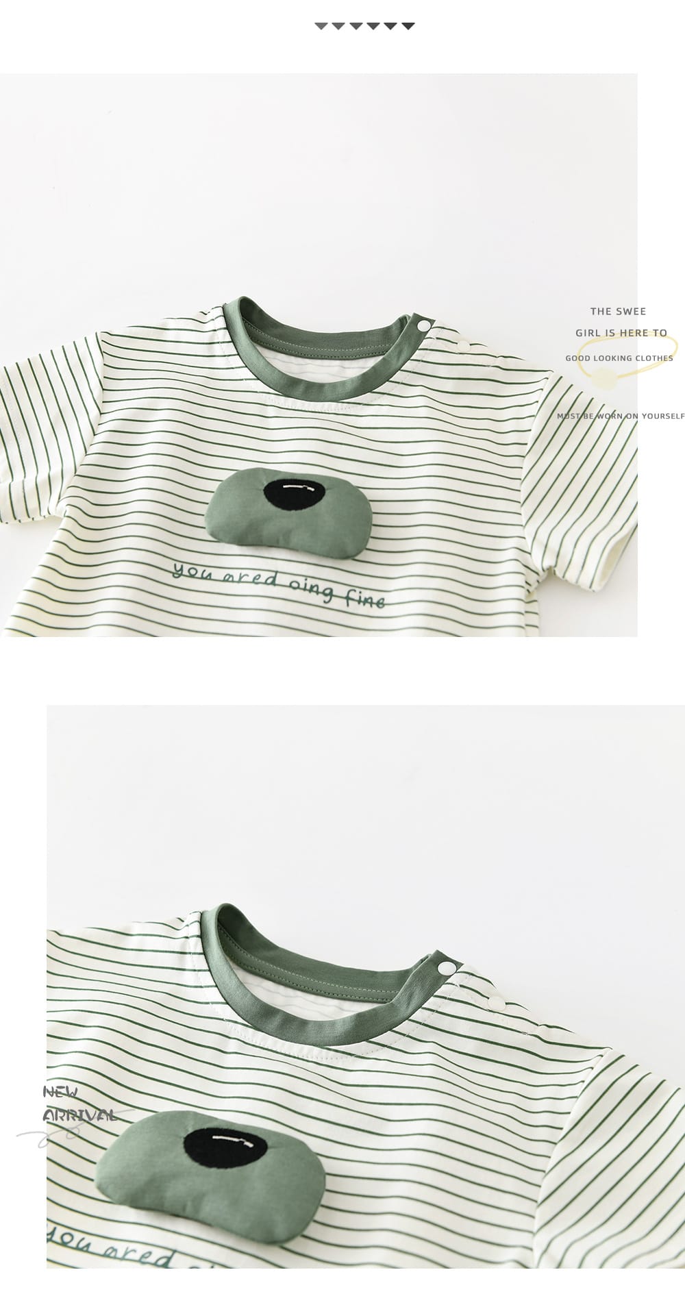 Animal Stripe Tee ボーダー ドッグノーズ 半袖Tシャツ【mh0012863】 ABNN 半袖Tシャツ
