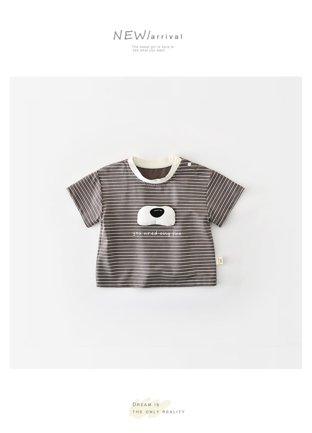 Animal Stripe Tee ボーダー ドッグノーズ 半袖Tシャツ【mh0012863】 ABNN 半袖Tシャツ