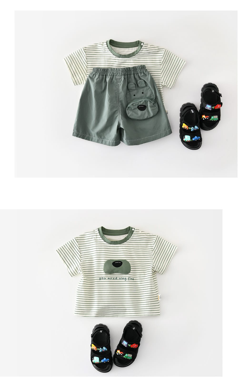 Animal Stripe Tee ボーダー ドッグノーズ 半袖Tシャツ【mh0012863】 ABNN 半袖Tシャツ