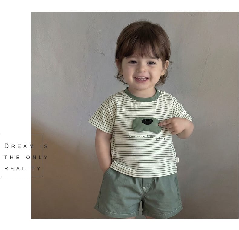 Animal Stripe Tee ボーダー ドッグノーズ 半袖Tシャツ【mh0012863】 ABNN 半袖Tシャツ