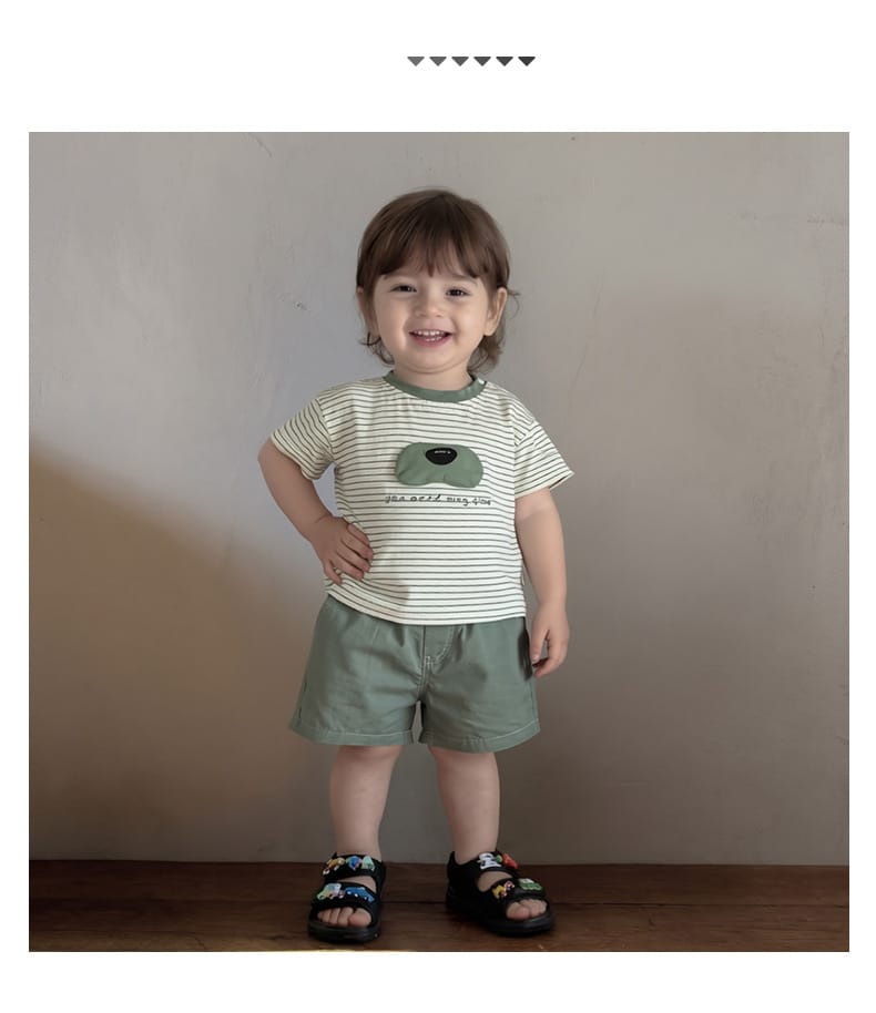 Animal Stripe Tee ボーダー ドッグノーズ 半袖Tシャツ【mh0012863】 ABNN 半袖Tシャツ