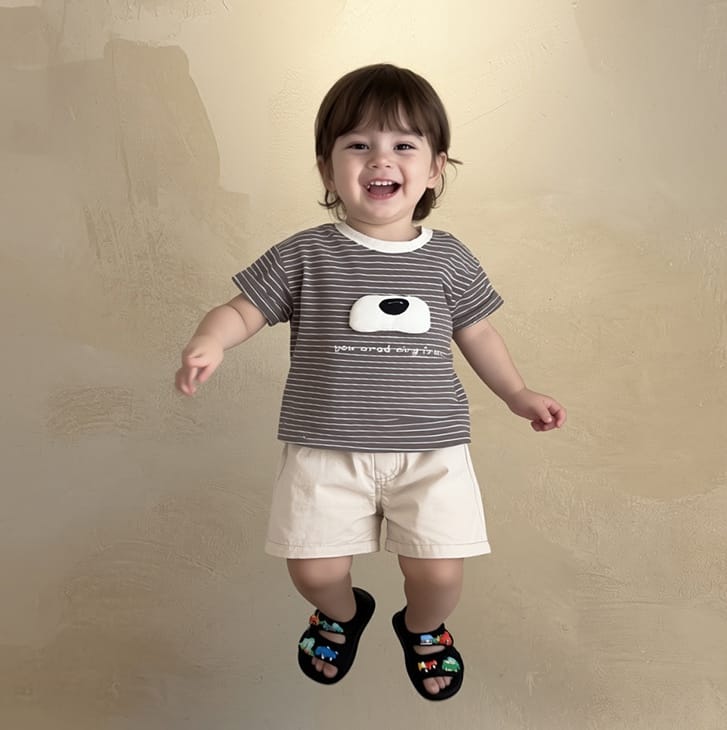Animal Stripe Tee ボーダー ドッグノーズ 半袖Tシャツ【mh0012863】 ABNN 半袖Tシャツ