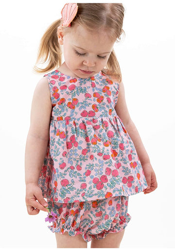 Apple Top Bloomers バックリボン チュニック ブルマ【mh0013088】 RICE & SKY ノースリーブセットアップ
