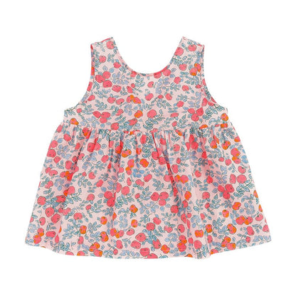 Apple Top Bloomers バックリボン チュニック ブルマ【mh0013088】 Tops / 80cm RICE & SKY ノースリーブセットアップ
