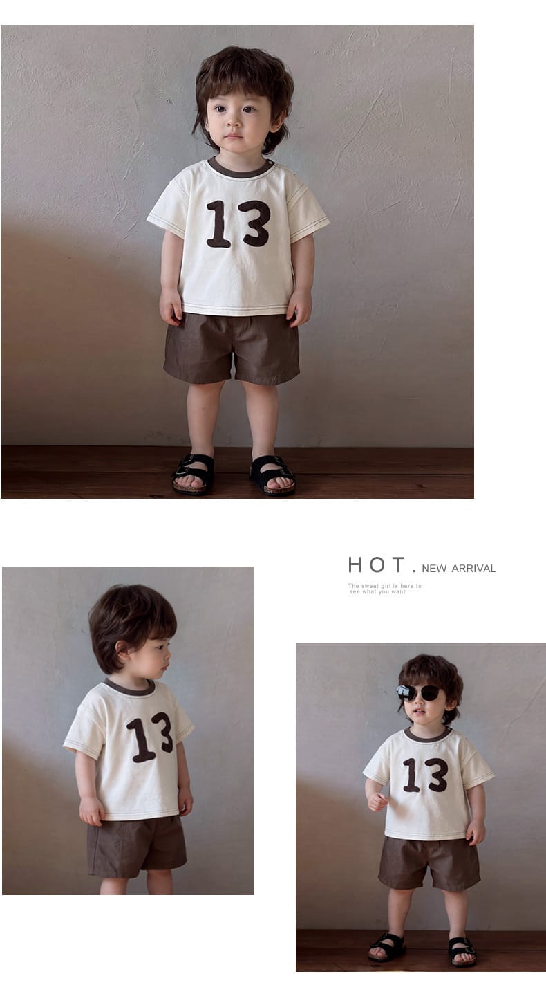 Applique Numbered Tee 13立体パッチ 半袖Tシャツ【mh0012847】 ABNN 半袖Tシャツ