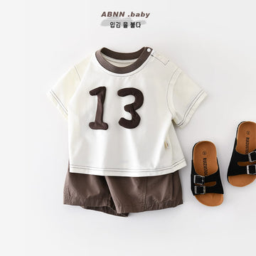 Applique Numbered Tee 13立体パッチ 半袖Tシャツ【mh0012847】 ABNN 半袖Tシャツ
