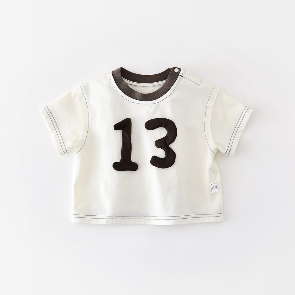 Applique Numbered Tee 13立体パッチ 半袖Tシャツ【mh0012847】 White / 73cm ABNN 半袖Tシャツ