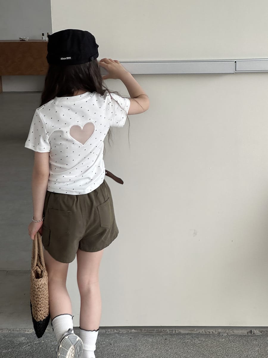 Asymmetry Mixed Media Shorts アシンメトリー キュロットパンツ【mh0013066】 mamahalo kids ハーフパンツ・ショートパンツ