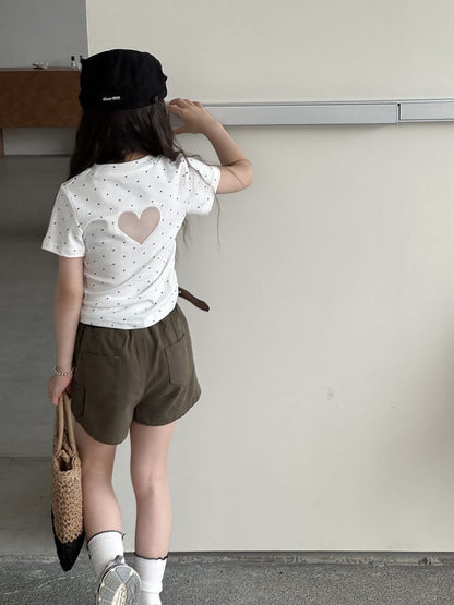 Asymmetry Mixed Media Shorts アシンメトリー キュロットパンツ【mh0013066】 mamahalo kids ハーフパンツ・ショートパンツ