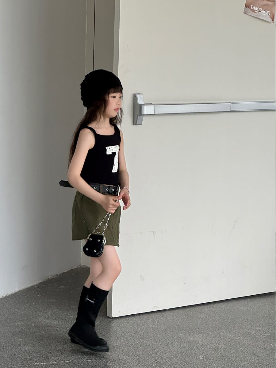 Asymmetry Mixed Media Shorts アシンメトリー キュロットパンツ【mh0013066】 mamahalo kids ハーフパンツ・ショートパンツ