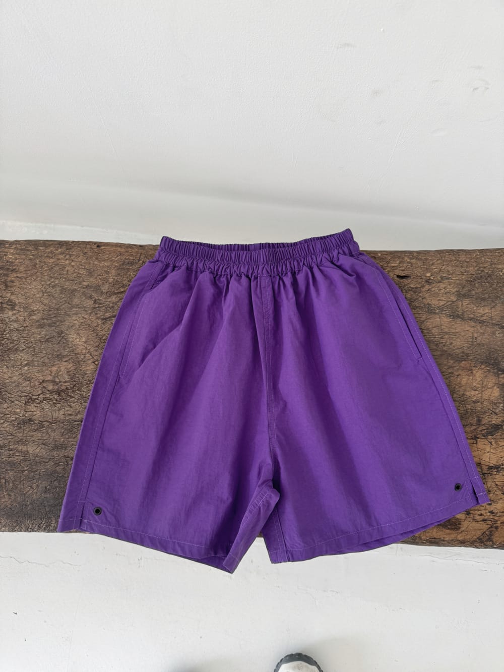 Athletic Casual Nylon Drawstring Shorts スポーツ ショートパンツ【mh0013518】 Purple / 100cm KUMAI.KIDS ハーフパンツ・ショートパンツ