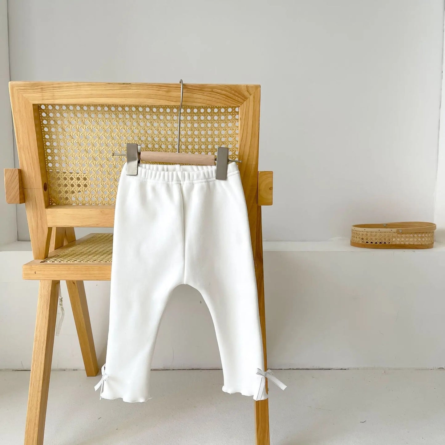 -ベビー リボン 裏起毛 レギンス パンツ【mh0000256】 - mamahalo shop - レギンスパンツ -  べビー服 - 子供服 - 男の子 - 女の子