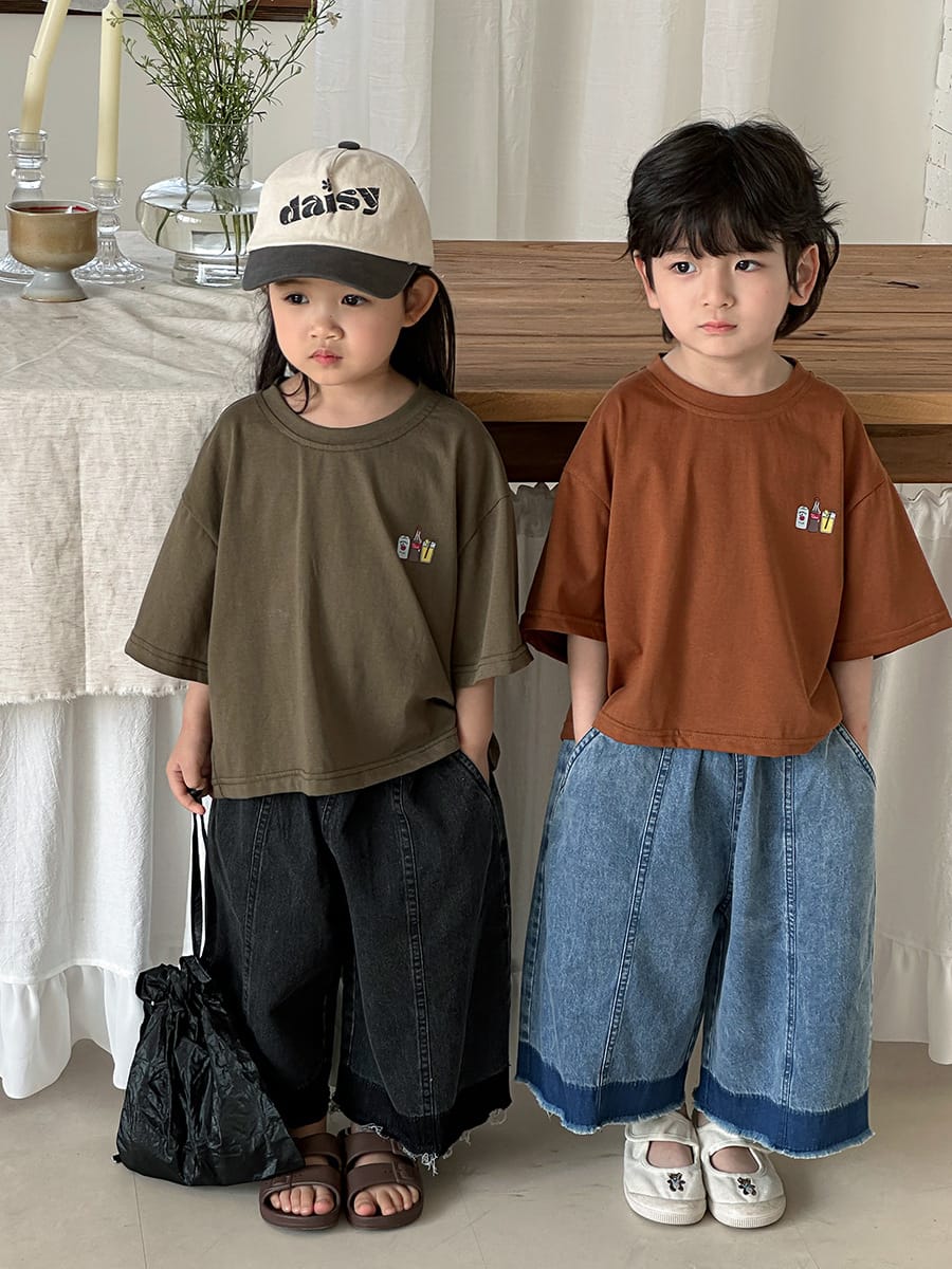 Back Graphic Drinks Cotton Tee ドリンクプリント 半袖Tシャツ【mh0013471】 Jiaye Kids 半袖Tシャツ