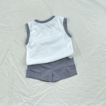 Banana Bear Tank Top Set クマ バナナ ノースリーブ ショートパンツ セット【mh0012909】 yi nian ni ノースリーブセットアップ