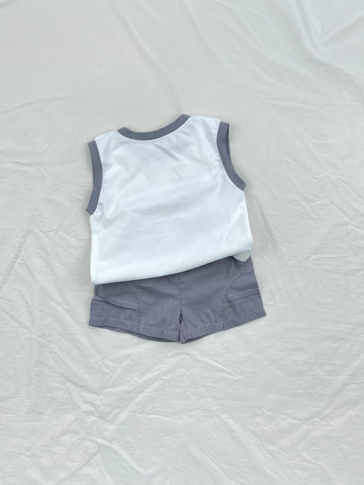 Banana Bear Tank Top Set クマ バナナ ノースリーブ ショートパンツ セット【mh0012909】 yi nian ni ノースリーブセットアップ