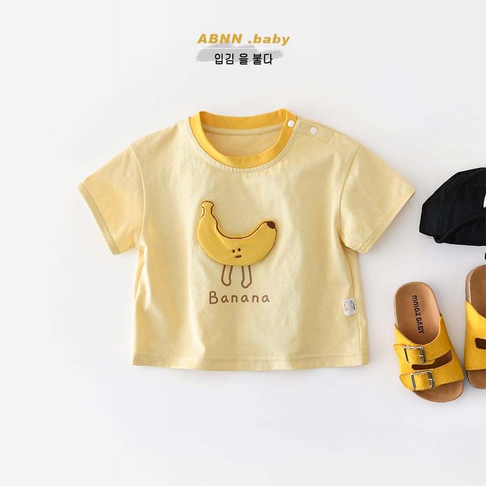 Banana Graphic T-shirt バナナ 刺繍 半袖Tシャツ【mh0012859】 ABNN 半袖Tシャツ