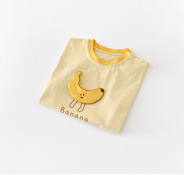 Banana Graphic T-shirt バナナ 刺繍 半袖Tシャツ【mh0012859】 ABNN 半袖Tシャツ