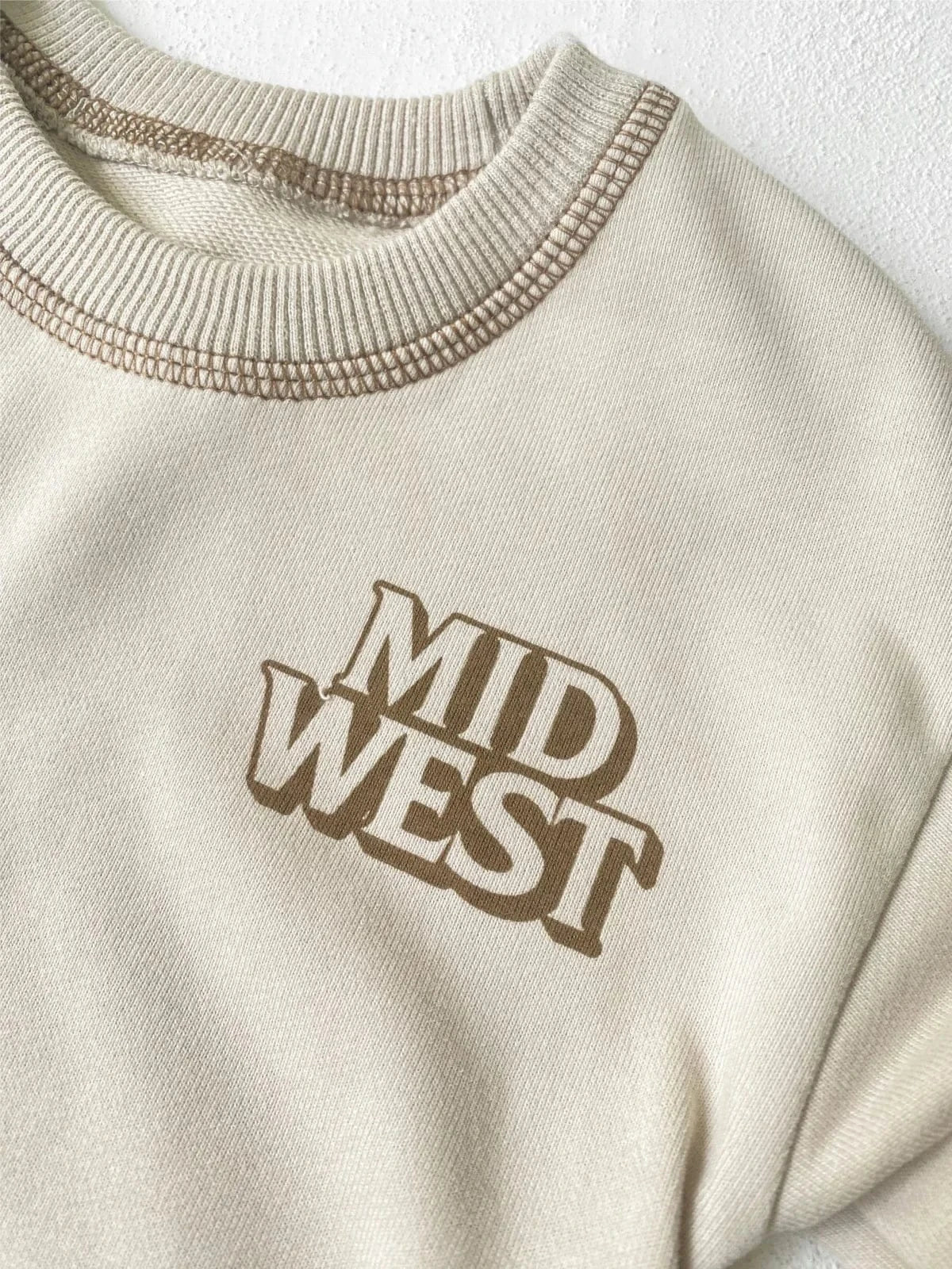 長袖セットアップ ベビーセットアップ 2点セット レターロゴワンポイントスウェットトレーナー+スウェットパンツ 2カラー【mh0007228】