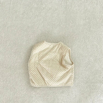 ノースリーブセットアップ ベビーセットアップ 2点セット パデッド前あきベスト+バルーンショートパンツ【mh0008510】