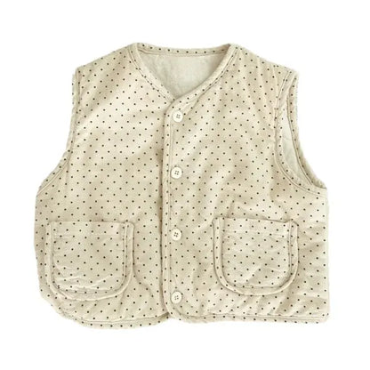 ノースリーブセットアップ ベビーセットアップ 2点セット パデッド前あきベスト+バルーンショートパンツ【mh0008510】