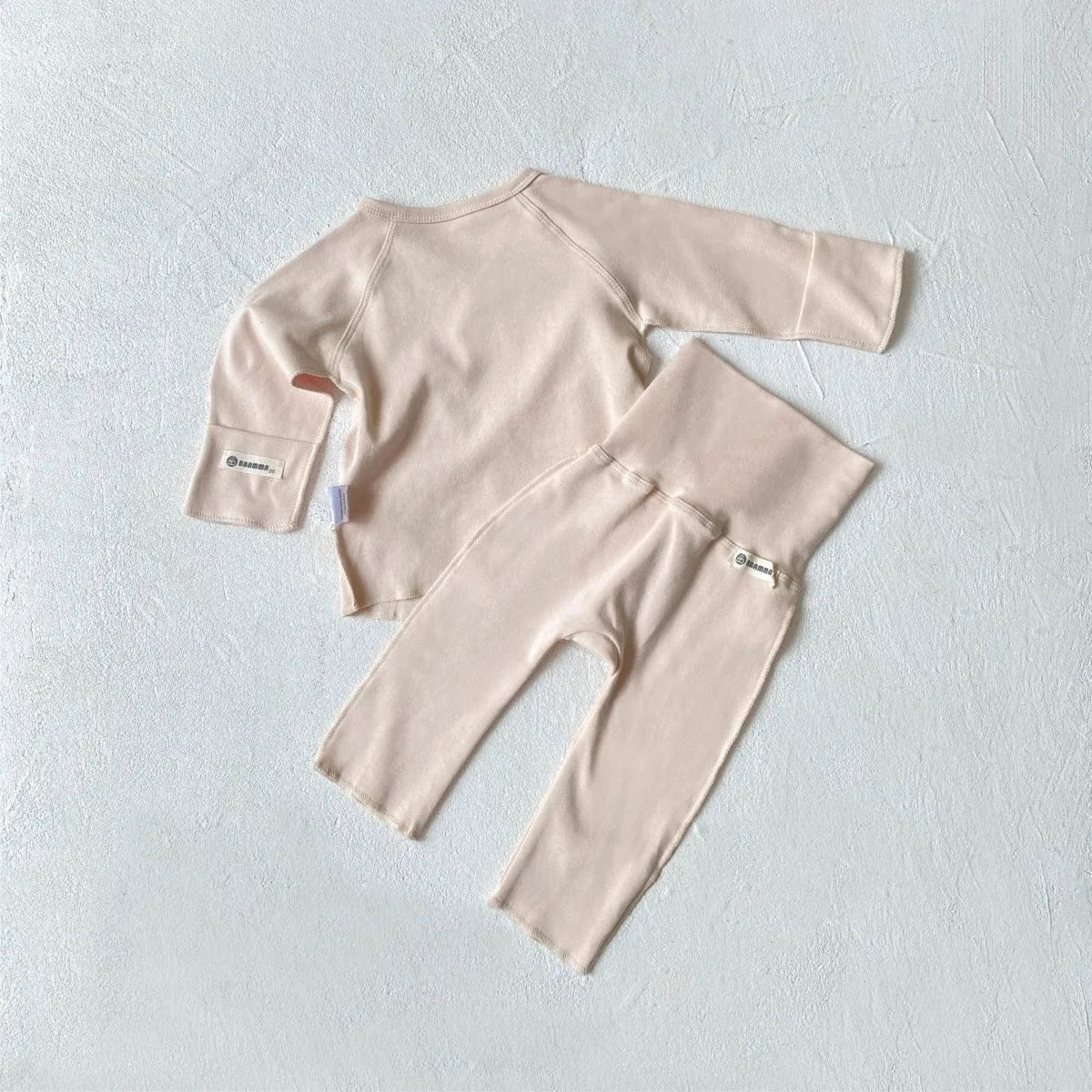 長袖セットアップ ベビーセットアップ 2点セット 長袖肌着トップス+ロングパンツ【mh0008579】