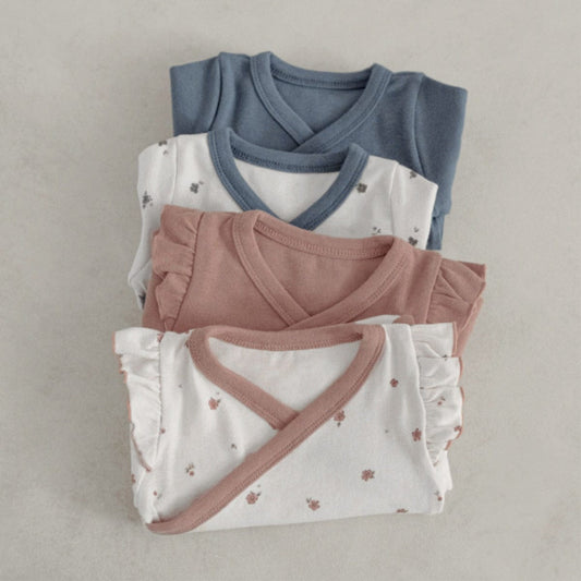 ロンパースセットアップ ベビーセットアップ 2点セット 長袖ボディスーツ+ロングパンツ 長袖パジャマセット【mh0009027】