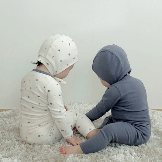 ロンパースセットアップ ベビーセットアップ 2点セット 長袖ボディスーツ+ロングパンツ 長袖パジャマセット【mh0009027】