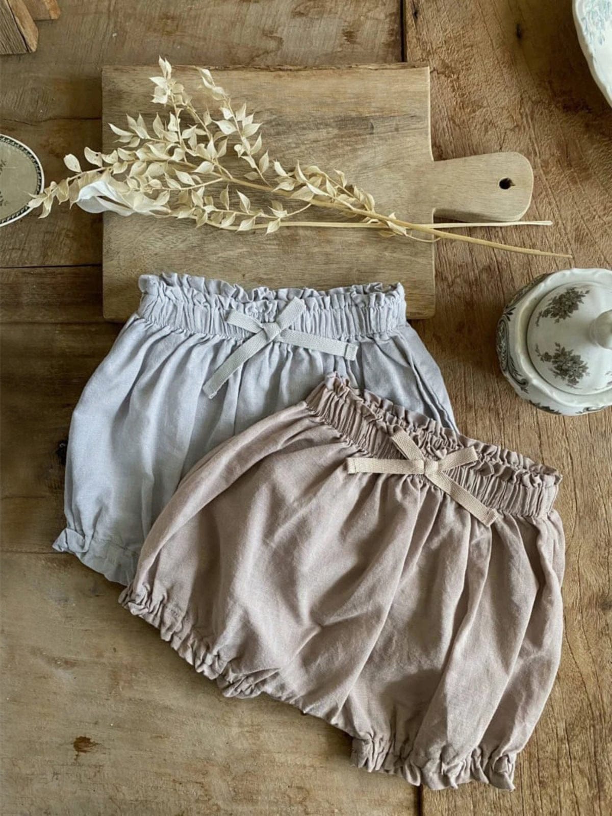 ノースリーブセットアップ 丸襟ノースリーブブラウス+バルーンショートパンツセットアップ 2点セット【mh0010208】