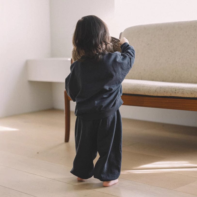 長袖シャツ・ブラウス シンプルベーシック長袖スウェットシャツ+スウェットパンツセットアップ 2点セット【mh0010613】