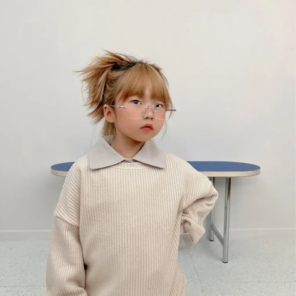 長袖セットアップ 長袖リブニットトップス＋ショートパンツセットアップ 2点セット【mh0011099】