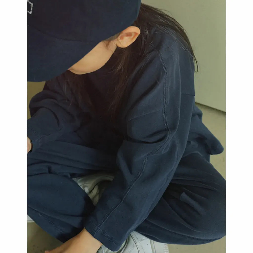 長袖セットアップ パッチワークスウェットトップス＋スウェットハーフパンツセットアップ 2点セット【mh0011101】