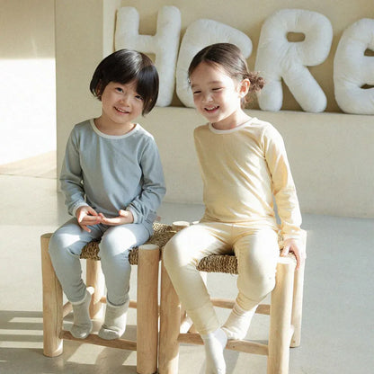 長袖パジャマ パイピング長袖トップス+パンツセットアップ 2点セット【mh0011134】