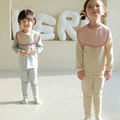 長袖パジャマ パイピング長袖トップス+パンツセットアップ 2点セット【mh0011134】