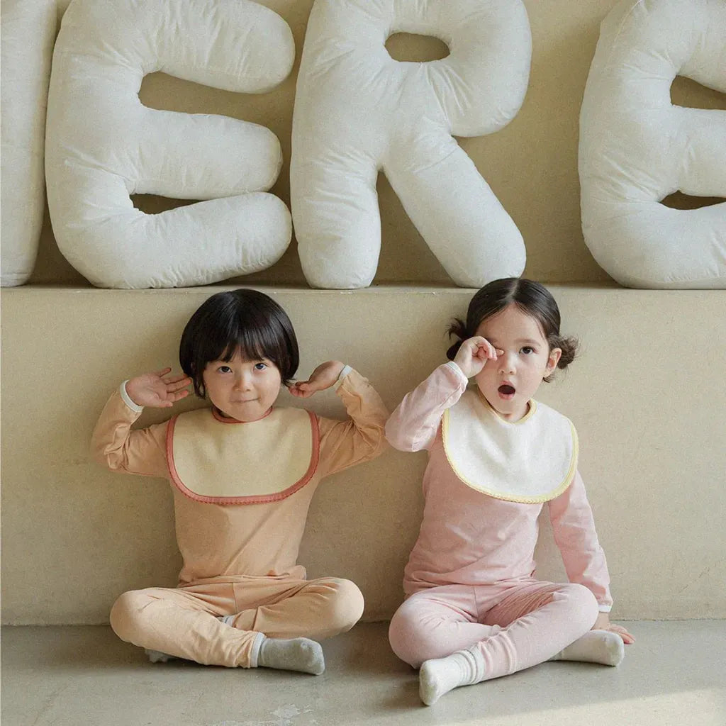 長袖パジャマ パイピング長袖トップス+パンツセットアップ 2点セット【mh0011134】