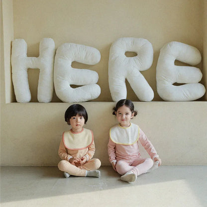 長袖パジャマ パイピング長袖トップス+パンツセットアップ 2点セット【mh0011134】