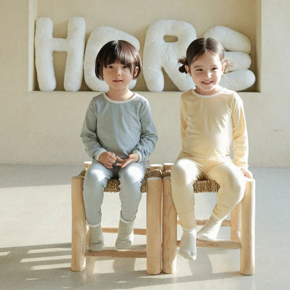 長袖パジャマ パイピング長袖トップス+パンツセットアップ 2点セット【mh0011134】