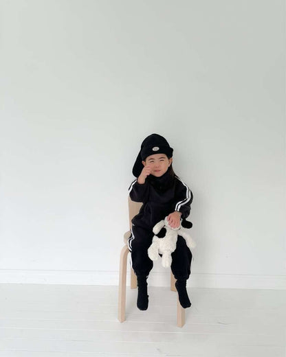 長袖セットアップ 長袖ハーフジップセットアップ 2点セット | サイドラインフリース | 裏起毛スポーツウェア【mh0011493】