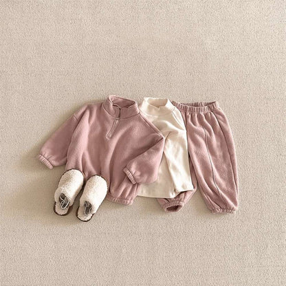 長袖セットアップ 長袖ハーフジップセットアップ 2点セット | 裏起毛スウェット | スウェットパンツ【mh0011501】