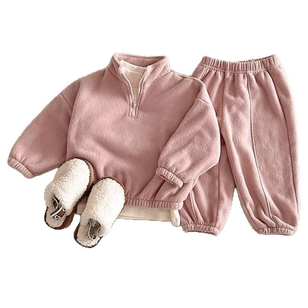 長袖セットアップ 長袖ハーフジップセットアップ 2点セット | 裏起毛スウェット | スウェットパンツ【mh0011501】