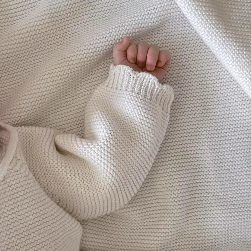 長袖セットアップ ニットトップス+かぼちゃパンツ+ボンネットセットアップ 3点セット【mh0011135】