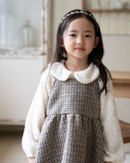 ノースリーブワンピース キャミワンピース | ツイードチェック柄 | Aラインジャンパースカート【mh0011495】