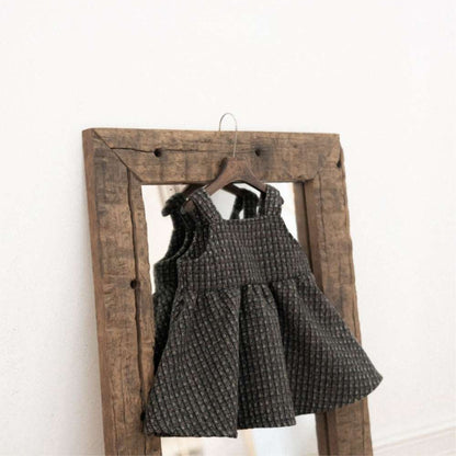 ノースリーブワンピース キャミワンピース | ツイードチェック柄 | Aラインジャンパースカート【mh0011495】